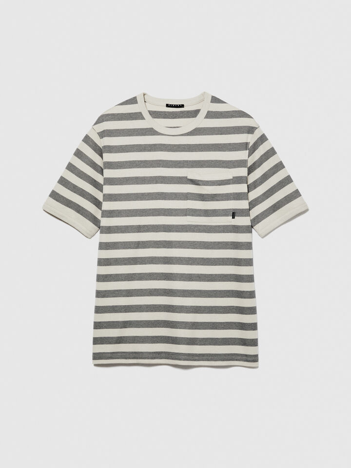 T-shirt with pocket - men's short sleeve t-shirts - Multi-color | Sisley image number 6